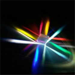 X - Würfel 6-seitig helles Licht - Glasprisma - optische Linse