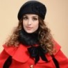 Fashionable woolen beret - with flowerHats & Caps