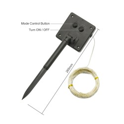 Solar – LED-Lichterkette – Lichterkette – wasserdicht – Weihnachtsdekoration für den Außenbereich – 10 m – 20 m