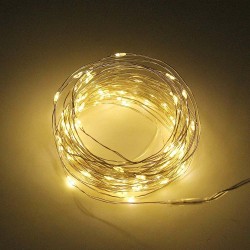 Solar – LED-Lichterkette – Lichterkette – wasserdicht – Weihnachtsdekoration für den Außenbereich – 10 m – 20 m