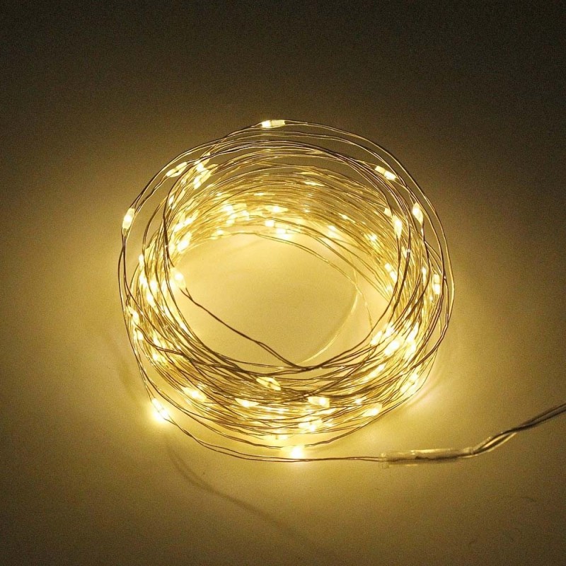 Solar – LED-Lichterkette – Lichterkette – wasserdicht – Weihnachtsdekoration für den Außenbereich – 10 m – 20 m