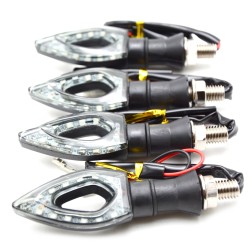 Motorcycle LED turn signal indicators - waterproof - 2 piecesTurning lights