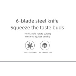 Multifunction 6-blades blender - juicer / smoothie maker / ice crusher - USBDrinkware