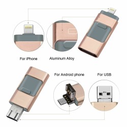 OTG-Micro-Flash-Laufwerk mit doppeltem Verwendungszweck – USB 3.0 – für iPhone/Android