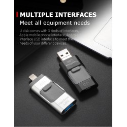 OTG-Micro-Flash-Laufwerk mit doppeltem Verwendungszweck – USB 3.0 – für iPhone/Android