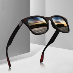 Ultraleichte polarisierte quadratische TR90-Sonnenbrille – UV400