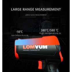 Digitales Infrarot-Thermometer – berührungsloser Handpistolenlaser mit LCD-Display