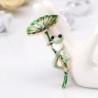 Brosche mit Lotus/Frosch