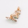 Brosche mit Lotus/Frosch