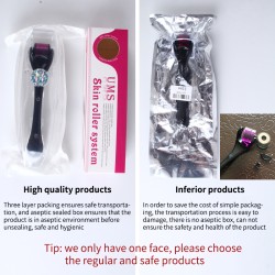 Dermaroller – Micro Needling – Titannadel – für Gesicht/Hals