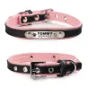 Hunde-/Katzenhalsband – ID-Tag – personalisiert – graviert – Leder