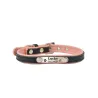 Hunde-/Katzenhalsband – ID-Tag – personalisiert – graviert – Leder
