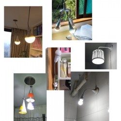 E27 to E27 fitting - flexible bulb holder - extension - lighting adapterLighting fittings