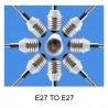 Fassung E27 auf E27 – flexible Lampenfassung – Verlängerung – Beleuchtungsadapter