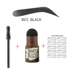 Farbiger Augenbrauenstempel – mit Schablonen – professionelles Formset