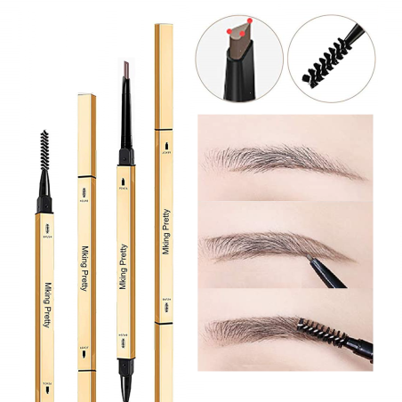 Colored eyebrow pencil - double head with brushEyes