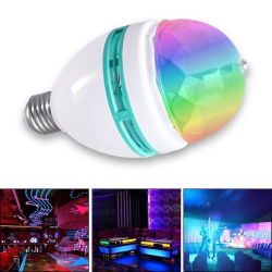 Rotierendes RGB-LED-Bühnenlicht – Glühbirne – Ton aktiviert – E27