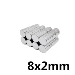 N35 – Neodym-Magnet – starke Scheibe – 8 mm * 2 mm