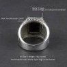 Retro mens signet - with black onyx stone - 925 sterling silverRings
