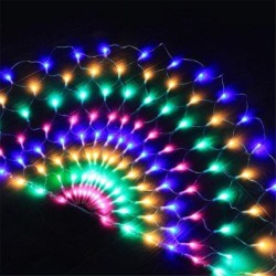 Buntes Pfauennetz – LED-Lichterkette – 3 m