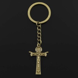 Jesus am Kreuz - Schlüsselanhänger aus Metall