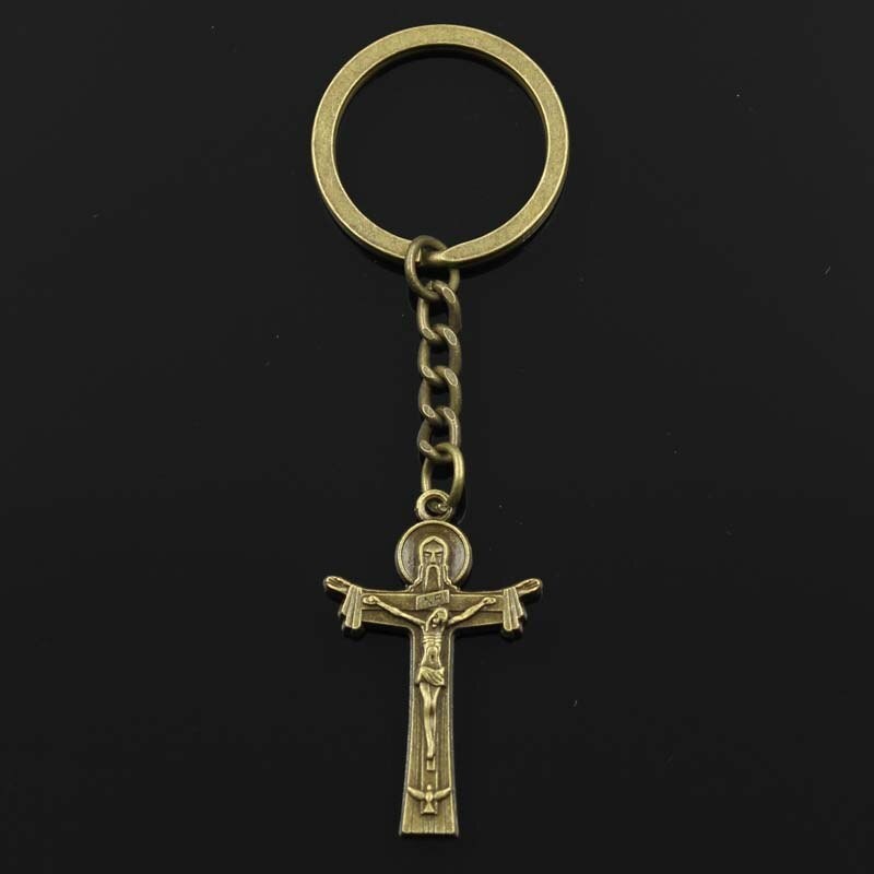 Jesus am Kreuz - Schlüsselanhänger aus Metall
