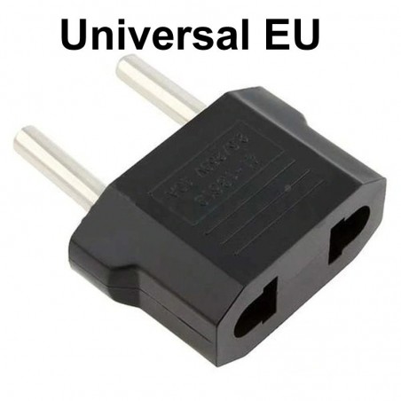 US-Flachstecker auf EU-Rundstecker – Adapter – Reisestecker