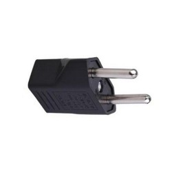 US-Flachstecker auf EU-Rundstecker – Adapter – Reisestecker