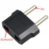 US-Flachstecker auf EU-Rundstecker – Adapter – Reisestecker