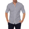 Elegant shirt with long sleeves - with a zipper / buttons - slim fitT-shirts