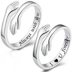 Größenverstellbarer Ring – „I Love You Forever“ – Unisex