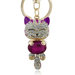Crystal cat - keychainKeyrings