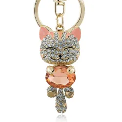 Crystal cat - keychainKeyrings