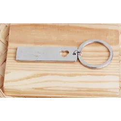 "Wherever You Go Come Back To Me" - keychainKeyrings