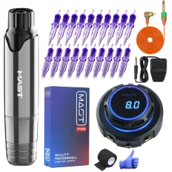 Professionelles Permanent-Tattoo-Set – Drehstift – LCD-Display
