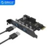 ORICO – USB 3.0 – PCI-E-Erweiterungskarte – 5-Port-HUB – Adapter
