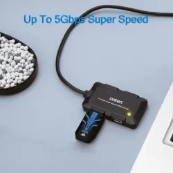 4-Port-HUB – USB 3.0 – 5 Gbit/s