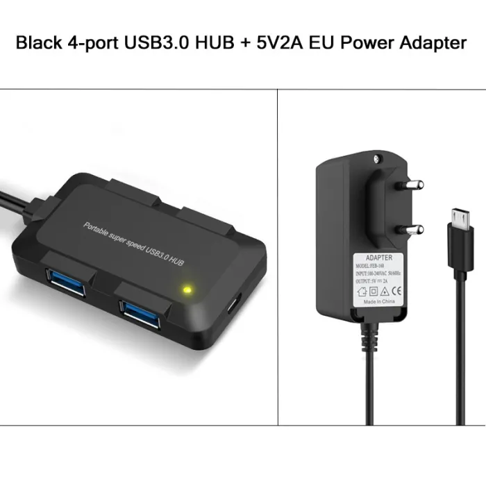 4-Port-HUB – USB 3.0 – 5 Gbit/s