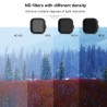 CPL ND8 ND16 ND32 ND – Objektivfilter-Set – für GoPro Hero 11 10 9 Schwarz