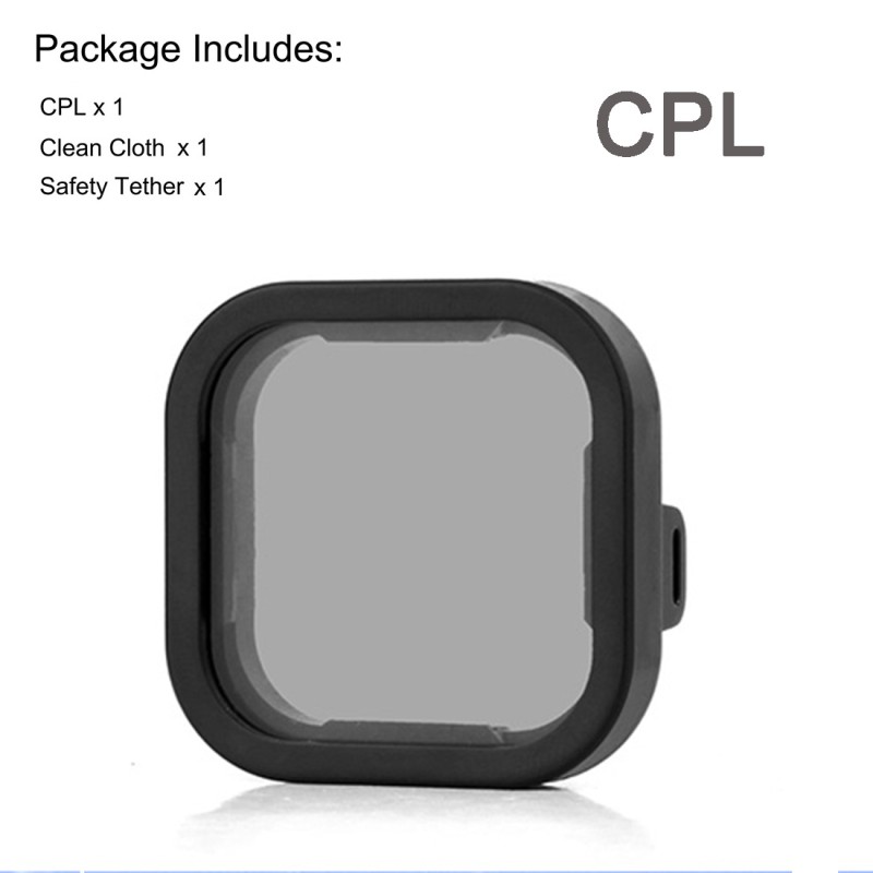 CPL ND8 ND16 ND32 ND – Objektivfilter-Set – für GoPro Hero 11 10 9 Schwarz
