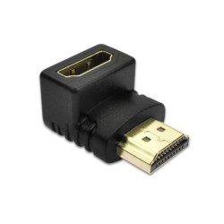 HDMI-compatible 90 degree right-angle adapter - elbow connector