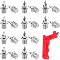 Hard steel track / cross country spikes - with spike wrench - for sports shoes - 20 piecesSport & Outdoor