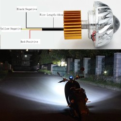 Motorradscheinwerfer - LED-Projektor - Einzellicht - Engels-/Teufelsaugen