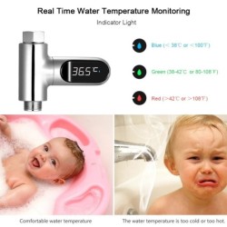 Water temperature display - thermometer - 360° rotating - LED digital screen - for shower / bathBathroom & Toilet