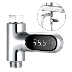 Wassertemperaturanzeige – Thermometer – 360° drehbar – LED-Digitalbildschirm – für Dusche/Badewanne