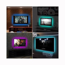 TV background lighting strip - LED - RGB - USB connection - with remote controlLED strips