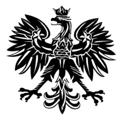 Polnischer Adler - Autoaufkleber - 15,2 * 15,1 cm