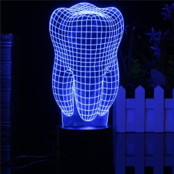 3D-Zahn-RGB-LED-Lampe – USB – Touch-Licht