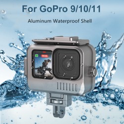 Aluminum case for GoPro 9 - 10 -11 - waterproof - underwater 40M - protectionProtection