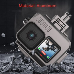 Aluminum case for GoPro 9 - 10 -11 - waterproof - underwater 40M - protectionProtection